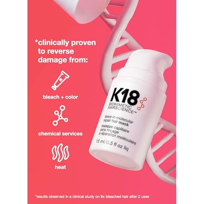 K18 Leave-In Hair Repair Mask, 15ml - Image 2